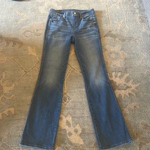White House Black Market- skinny flare jeans size 6